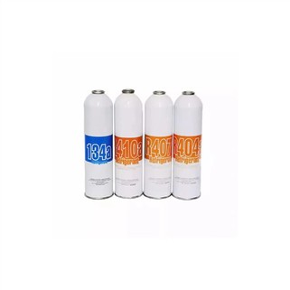 Auton jäähdytysnesteen R404a kylmäainekaasutyyppien täyttö